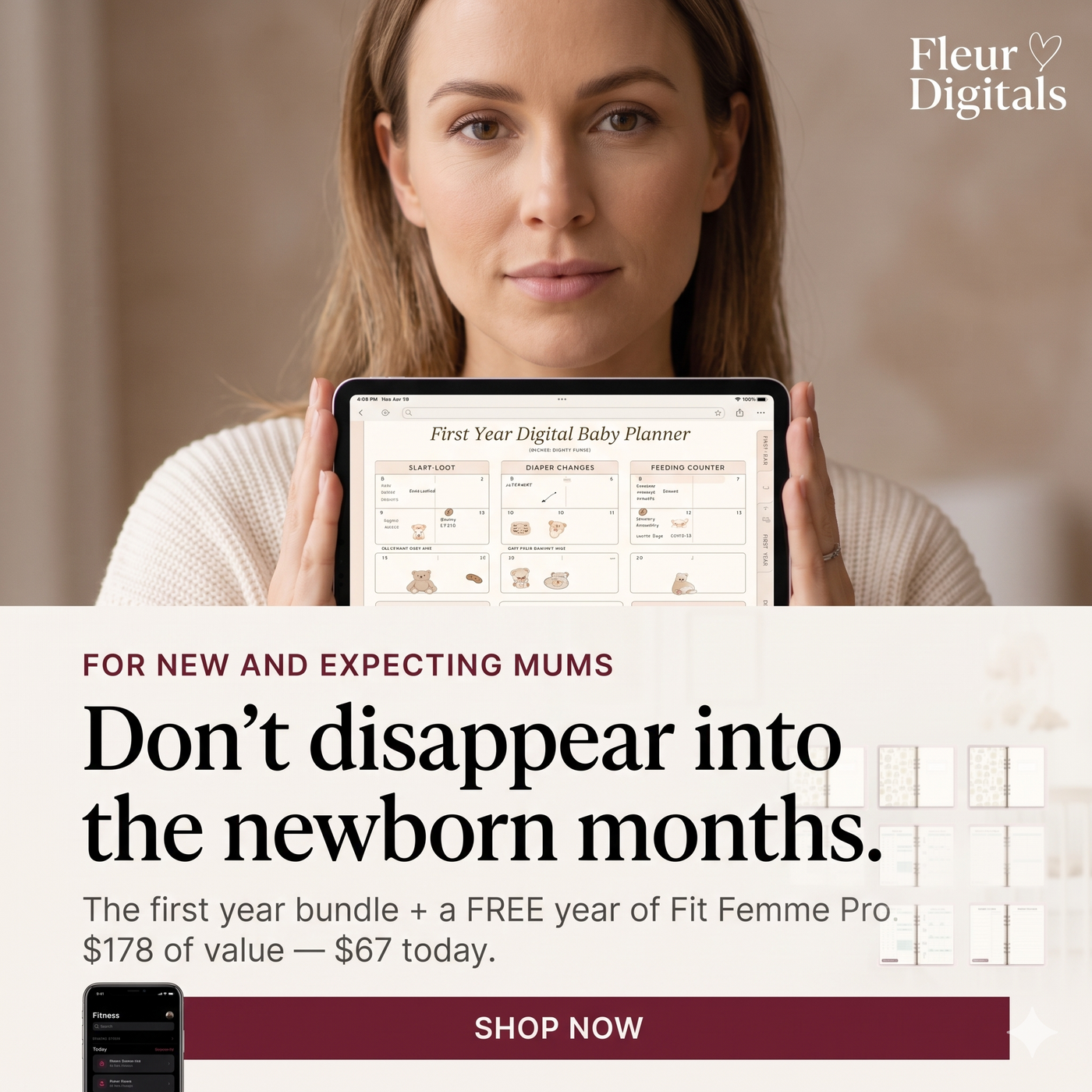 Nursery Planner & Memory Bundle | 15 Printable Baby & Newborn PDFs