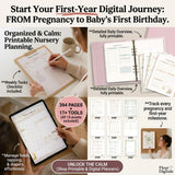 Nursery Planner & Memory Bundle | 15 Printable Baby & Newborn PDFs