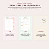 Nursery Bundle categories for planning care and memories